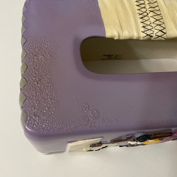 Annie Lee Glazed Resin "Primpin" Rectangle & Square Set of 2 Tissue Boxes Cover - Picture 14 of 16